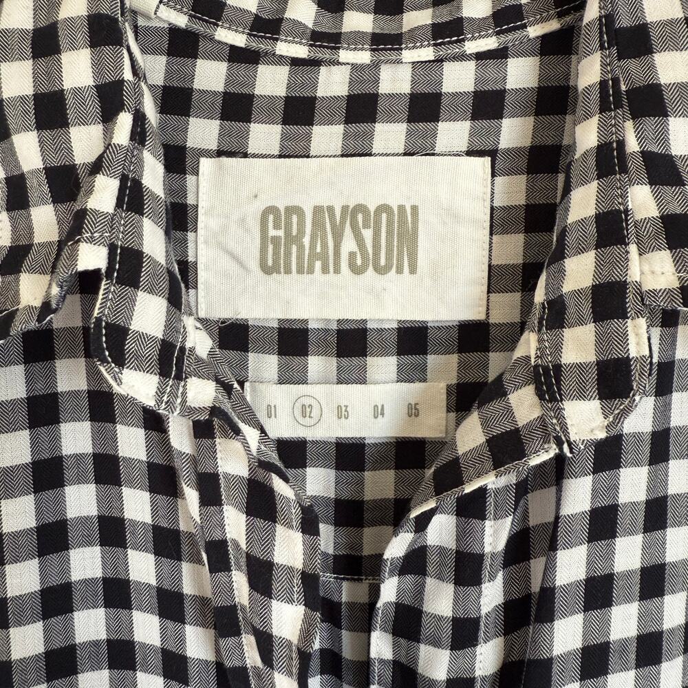 Grayson The Hero Gingham Plaid Button Down Shirt … - image 8